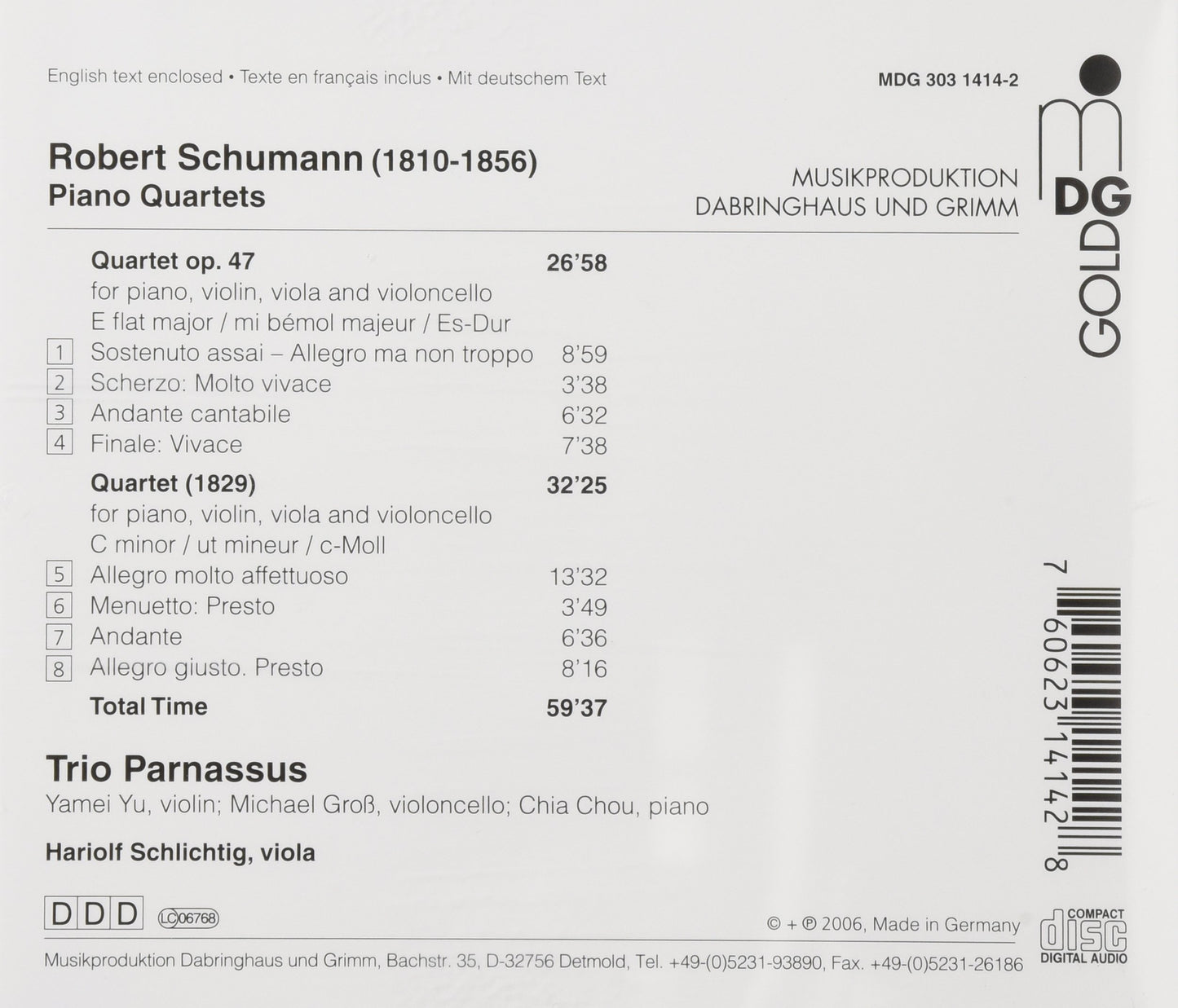PIANO QUARTETS