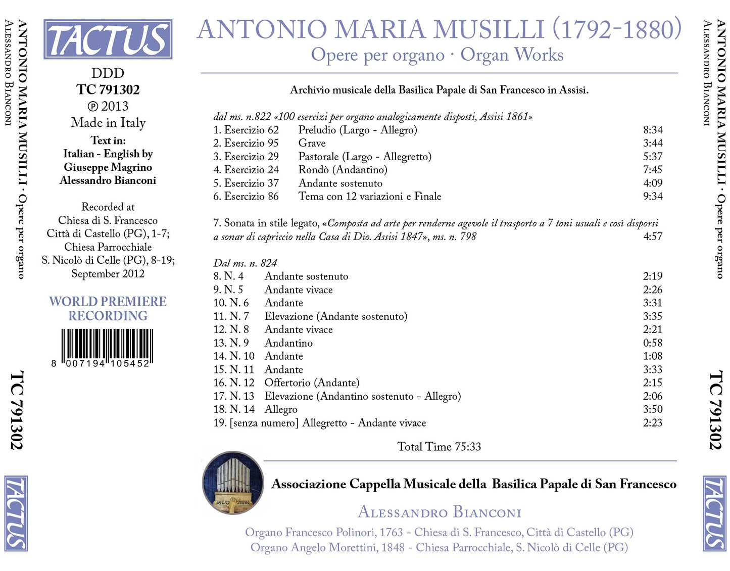 Musilli: Opere per organo (Organ Works)