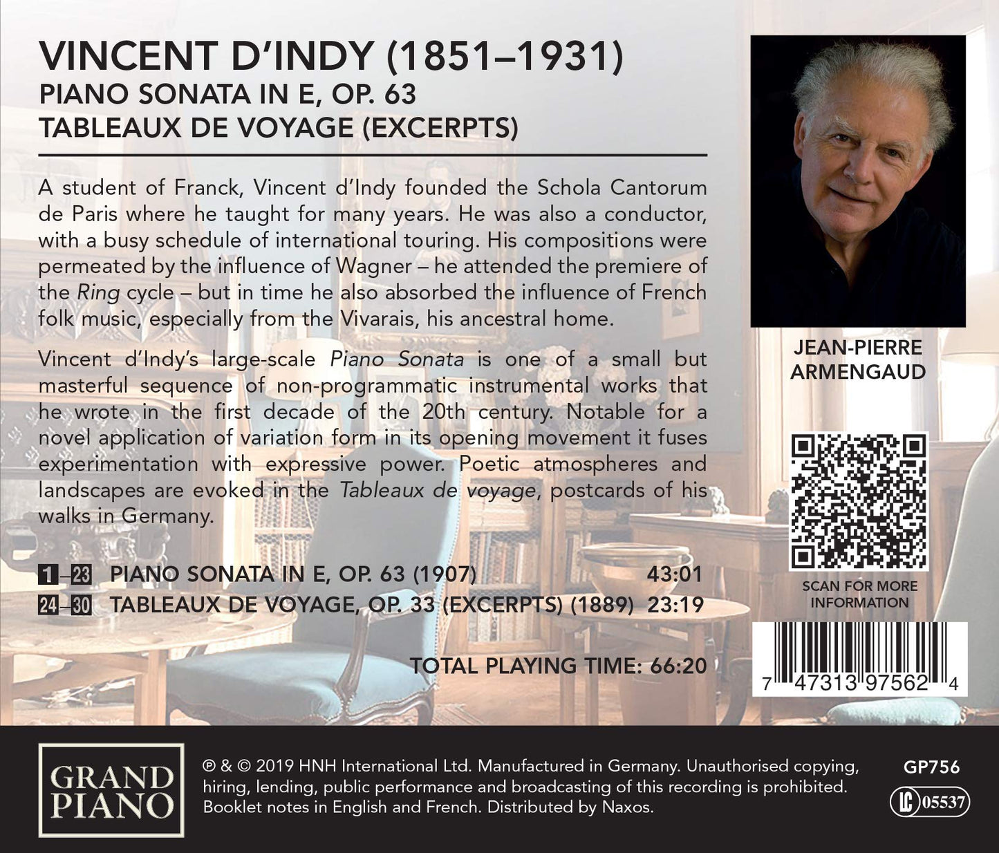 Indy: Piano Sonata in E - Tableaux de Voyage (excerpts)
