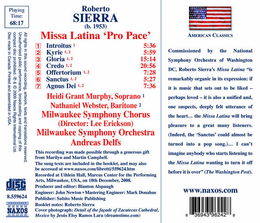 Sierra, R.: Missa Latina, "Pro Pace"