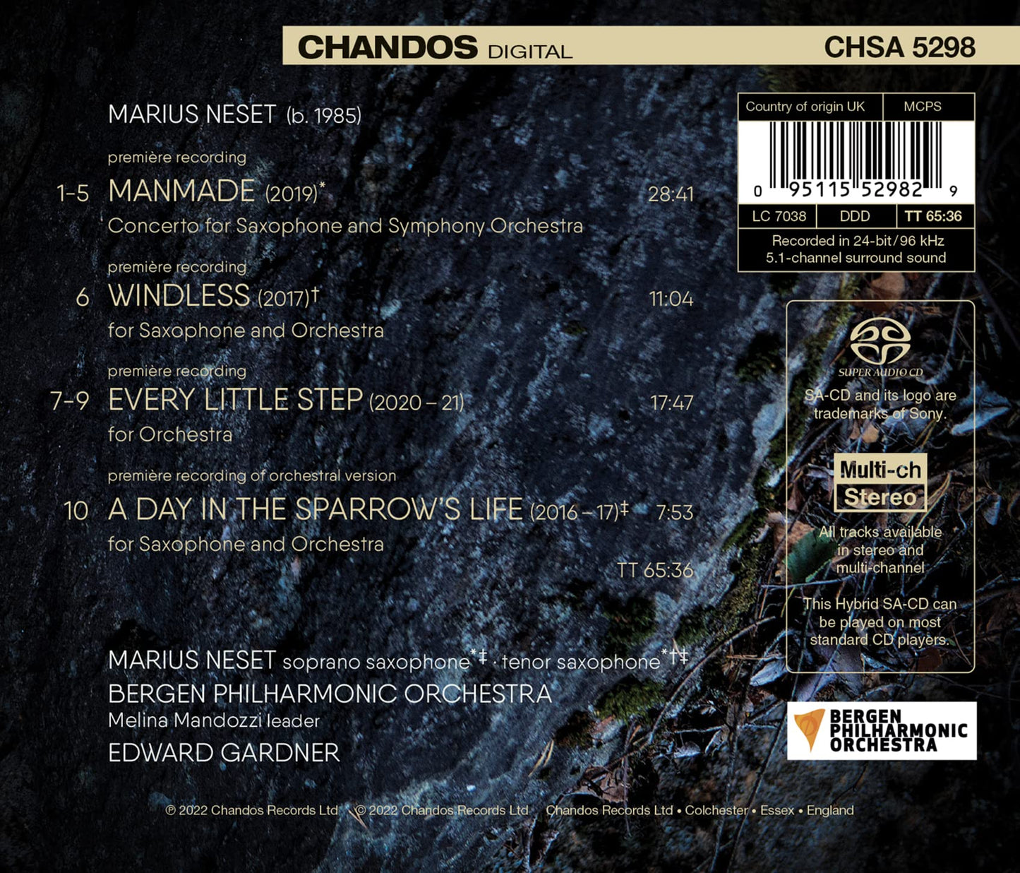 Manmade Marius Neset, Bergen Philharmonic Orchestra, Edward Gardner