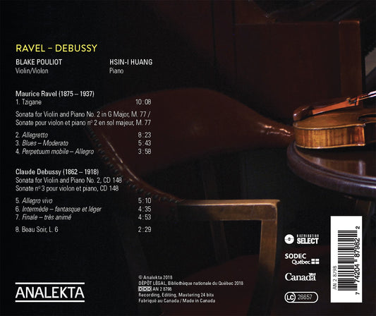 Ravel - Debussy: Sonates
