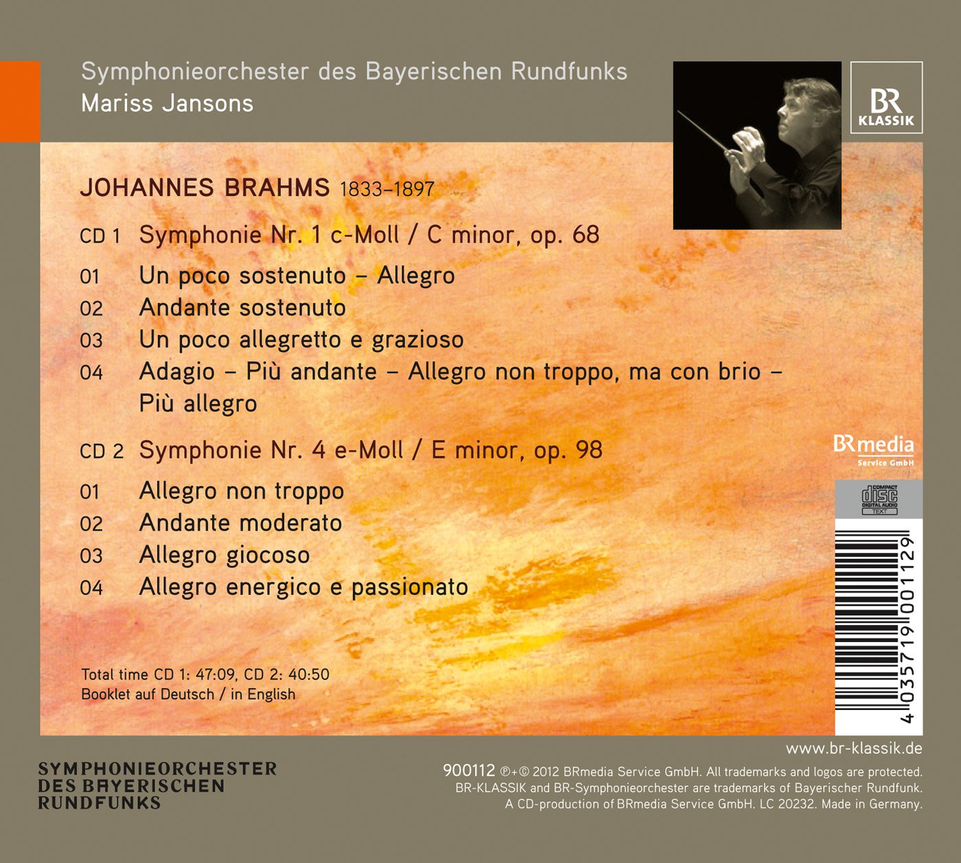 Brahms: Symphonien Nr. 1 & 4