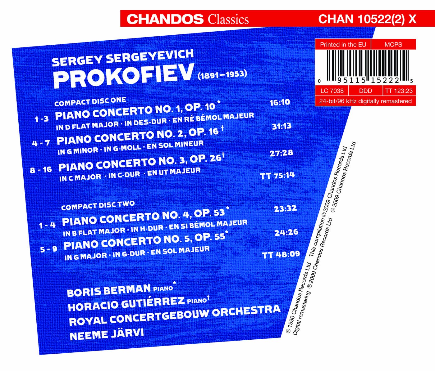 Prokofiev, S.: Piano Concertos Nos. 1-5