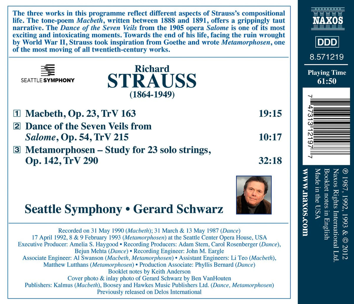 Strauss: Macbeth - Dance of the Seven Veils - Metamorphosen