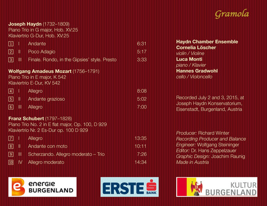 Haydn, Mozart & Schubert: Piano Trios