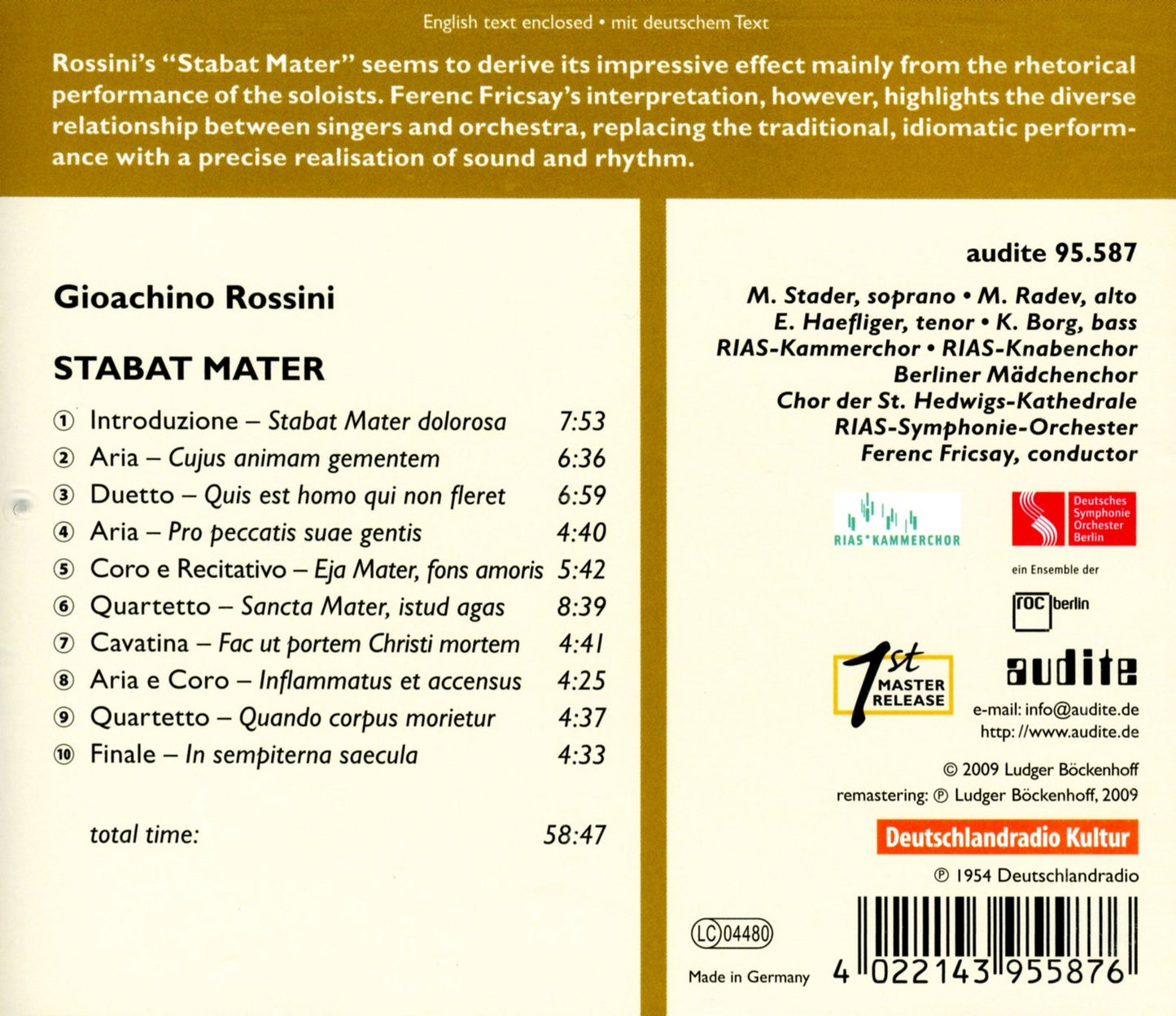 V 11: EDITION FERENC FRICSAY -