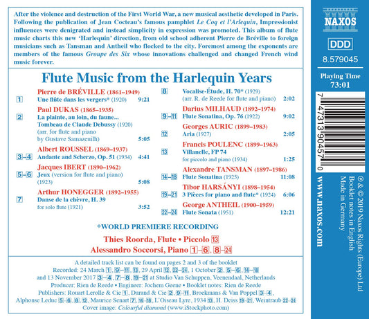Flute Music from the Harlequin Years