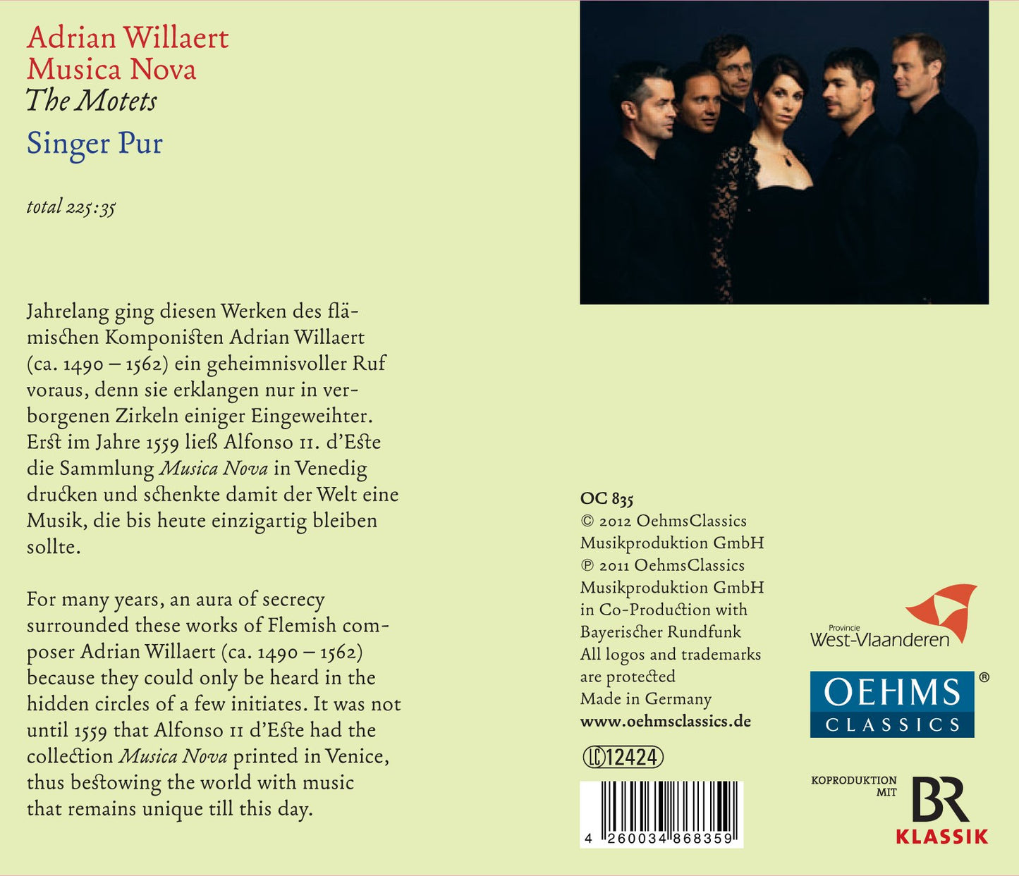 Willaert: Musica Nova