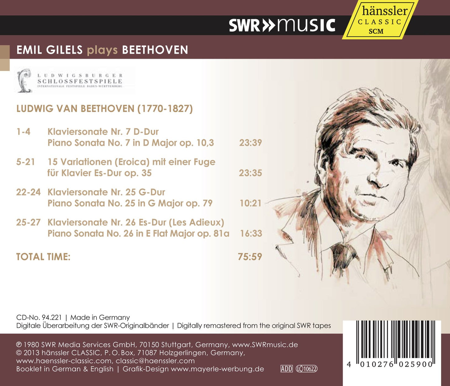 Emil Gilels plays Beethoven - Historical Recording 1980