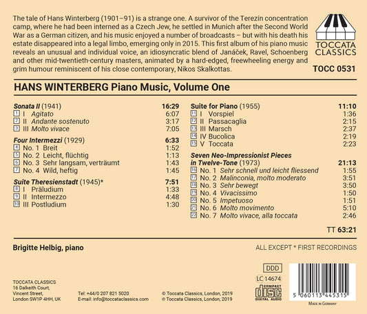 Winterberg: Piano Music, Vol. 1