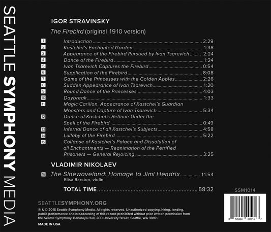 Stravinsky: The Firebird - Vladimir Nikolaev: The Sinewavela