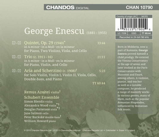 Enescu: Piano Trio, Piano Quintet & Aria and Scherzino
