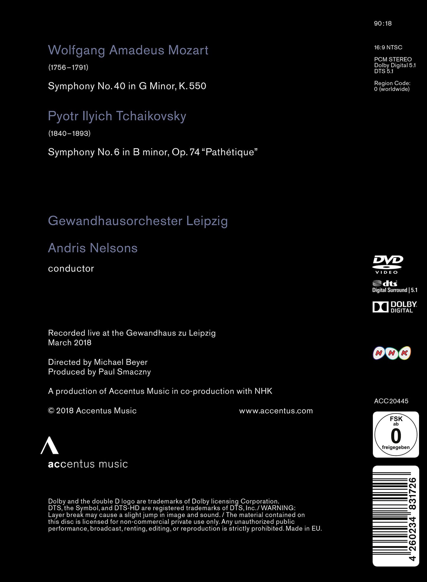 Mozart: Symphony No. 40 - Tchaikovsky: Symphony No. 6