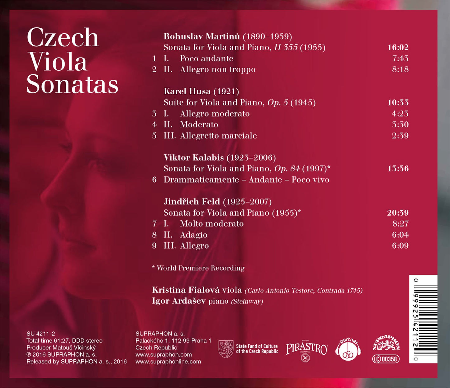 Czech Viola Sonatas