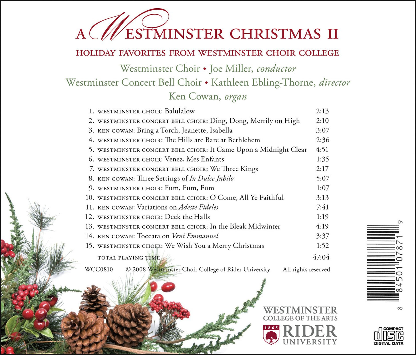 A Westminster Christmas, Vol. 2