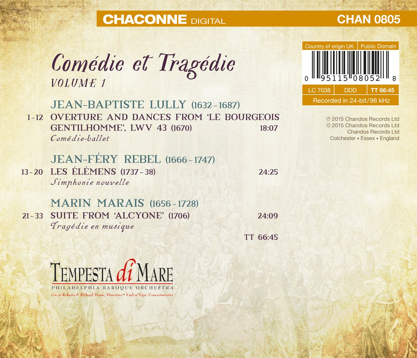 Comédie et Tragédie, Vol. 1