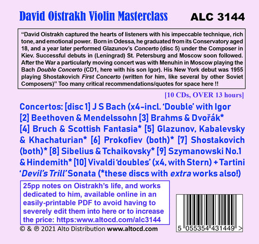 Violin Masterclass - 24 Concertos from Bach to Vivaldi