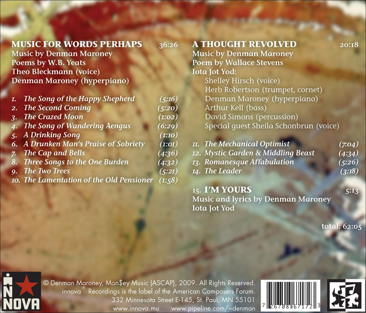 Maroney: Music for Words, Perhaps