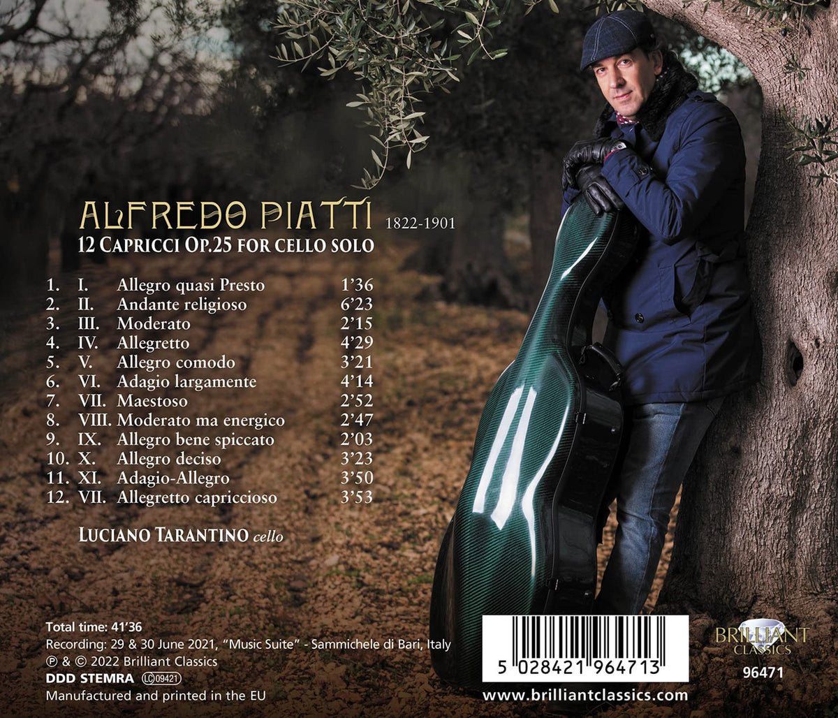 Piatti: 12 Capricci for Cello Solo