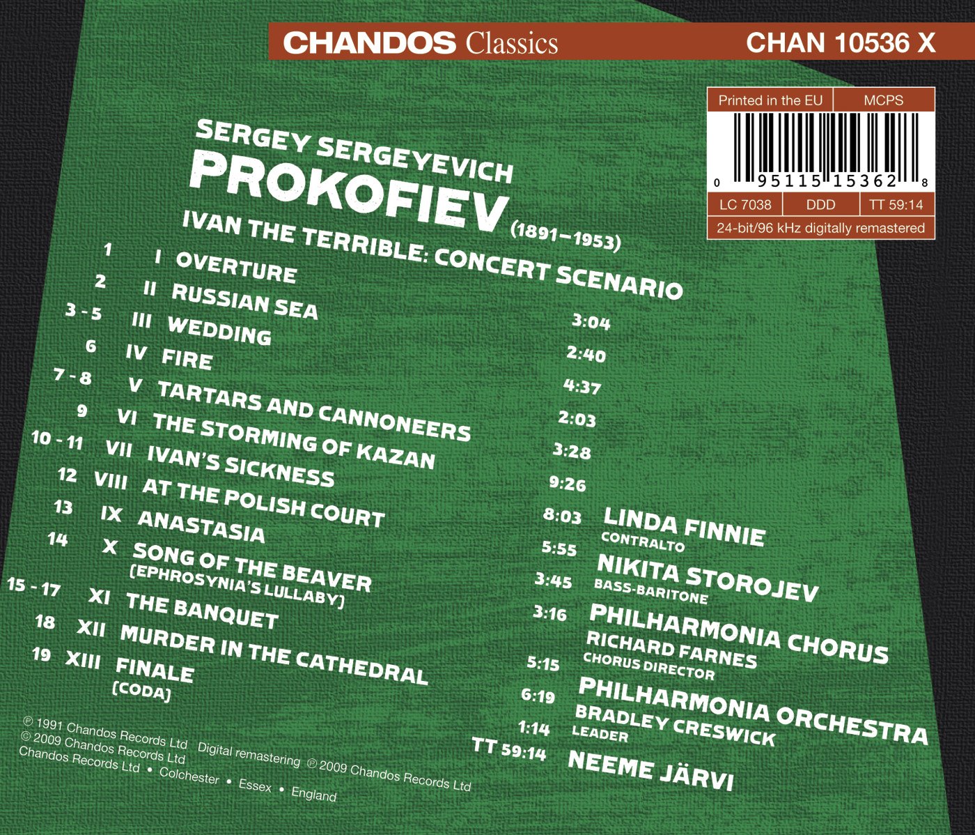 Prokofiev, S.: Ivan the Terrible (Concert Scenario)