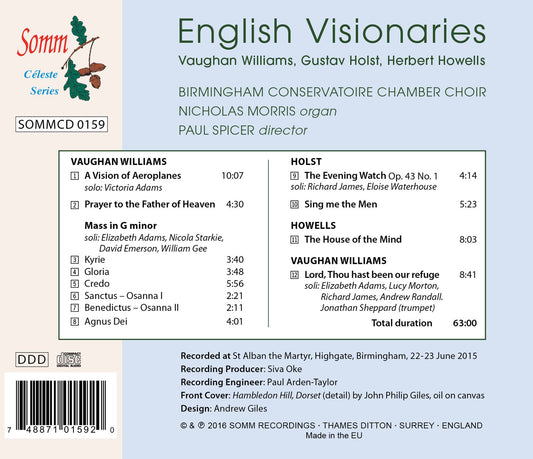 English Visionaries: Williams, Holst & Howells