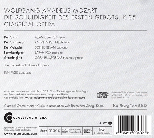 Mozart: Die Schuldigkeit des ersten Gebots