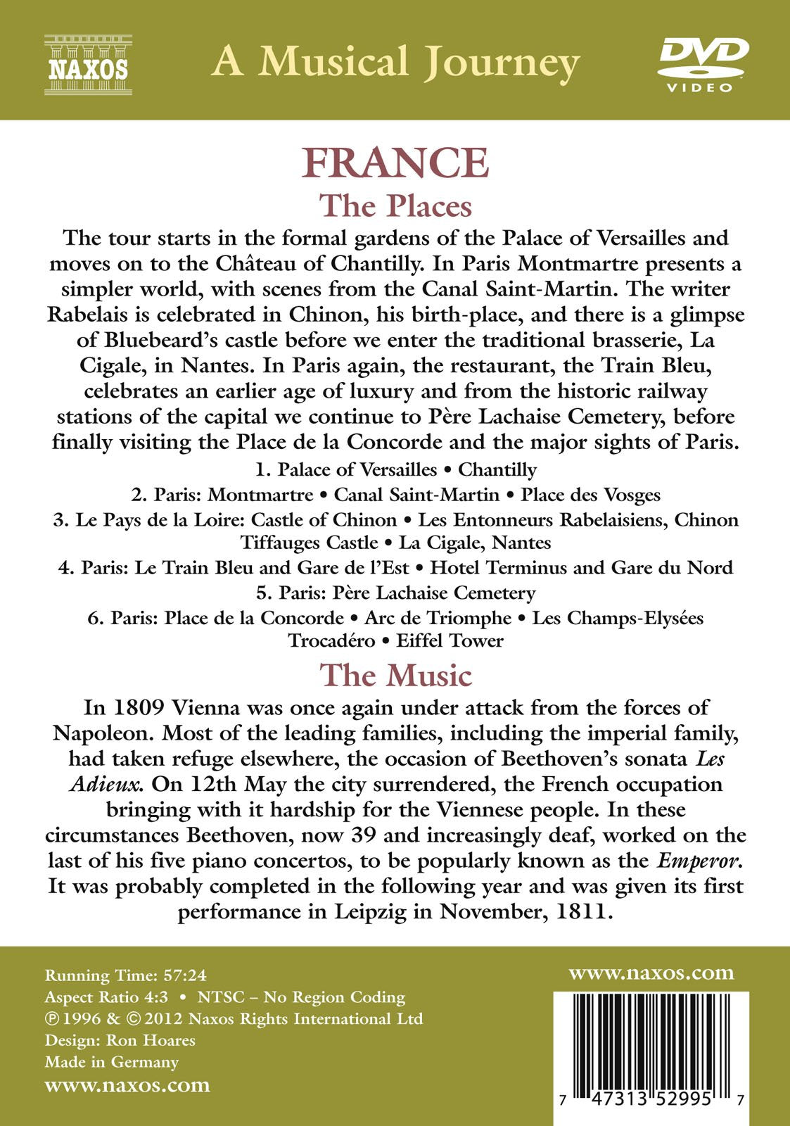 A Musical Journey - France: A Musical Visit to Paris, Versai
