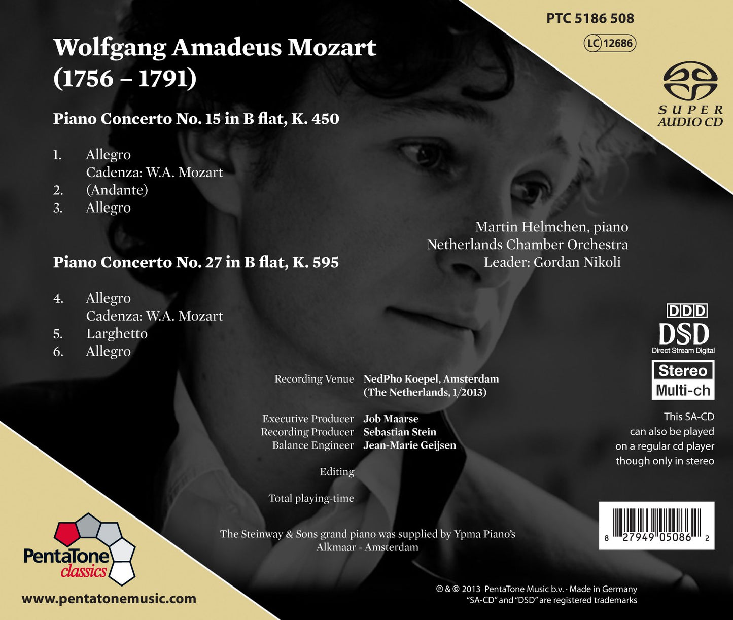 Mozart: Piano Concertos Nos. 15, K. 450 & 27, K. 595