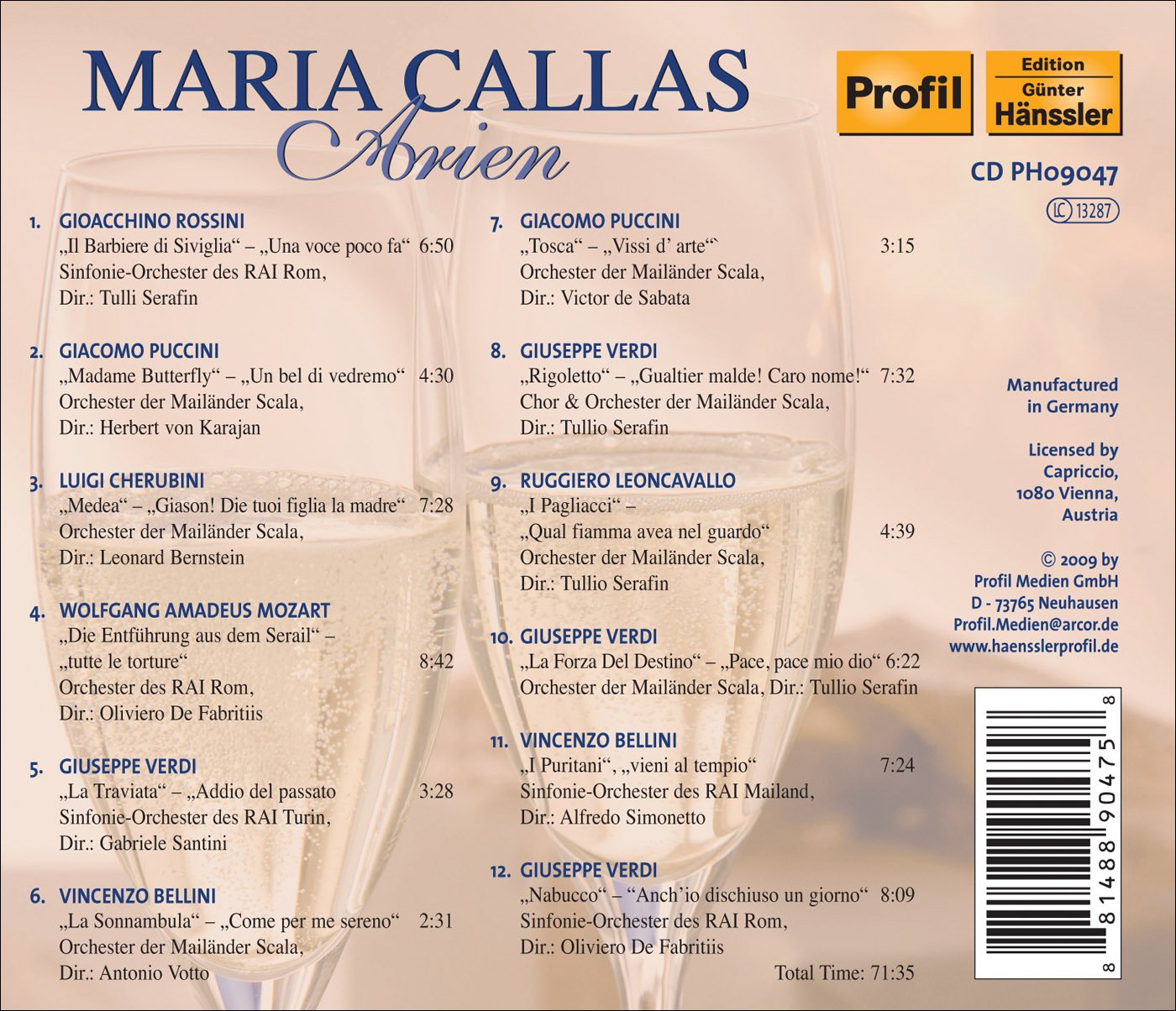 Callas, Maria: Arien