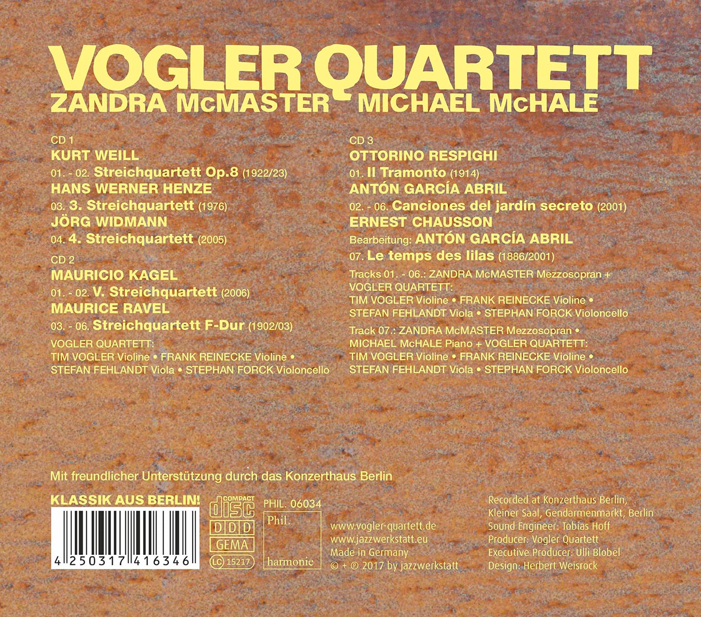 WORKS FOR STRING QUARTET