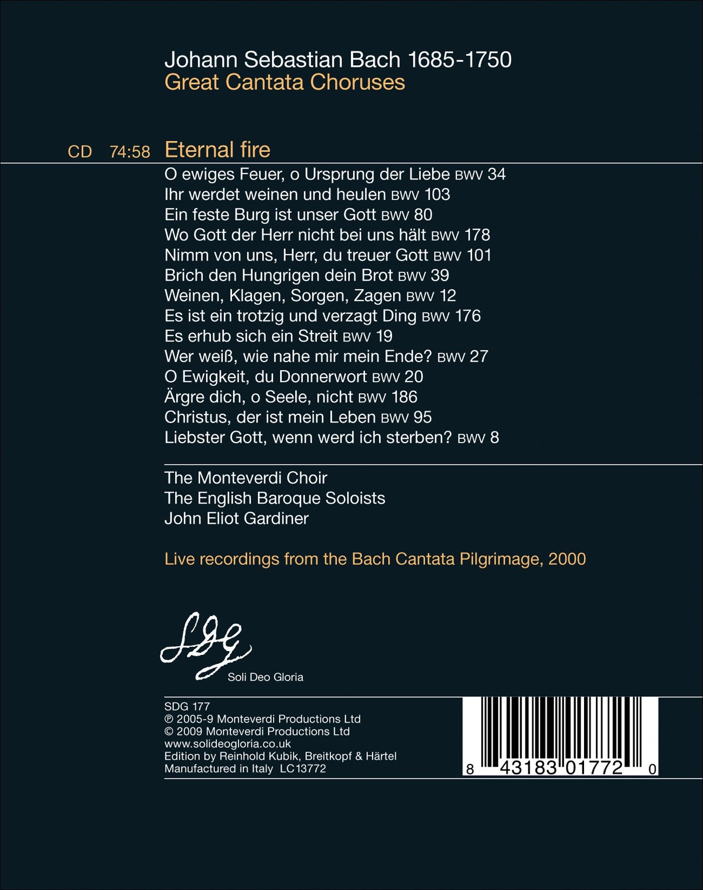 Eternal fire - Bach Choruses