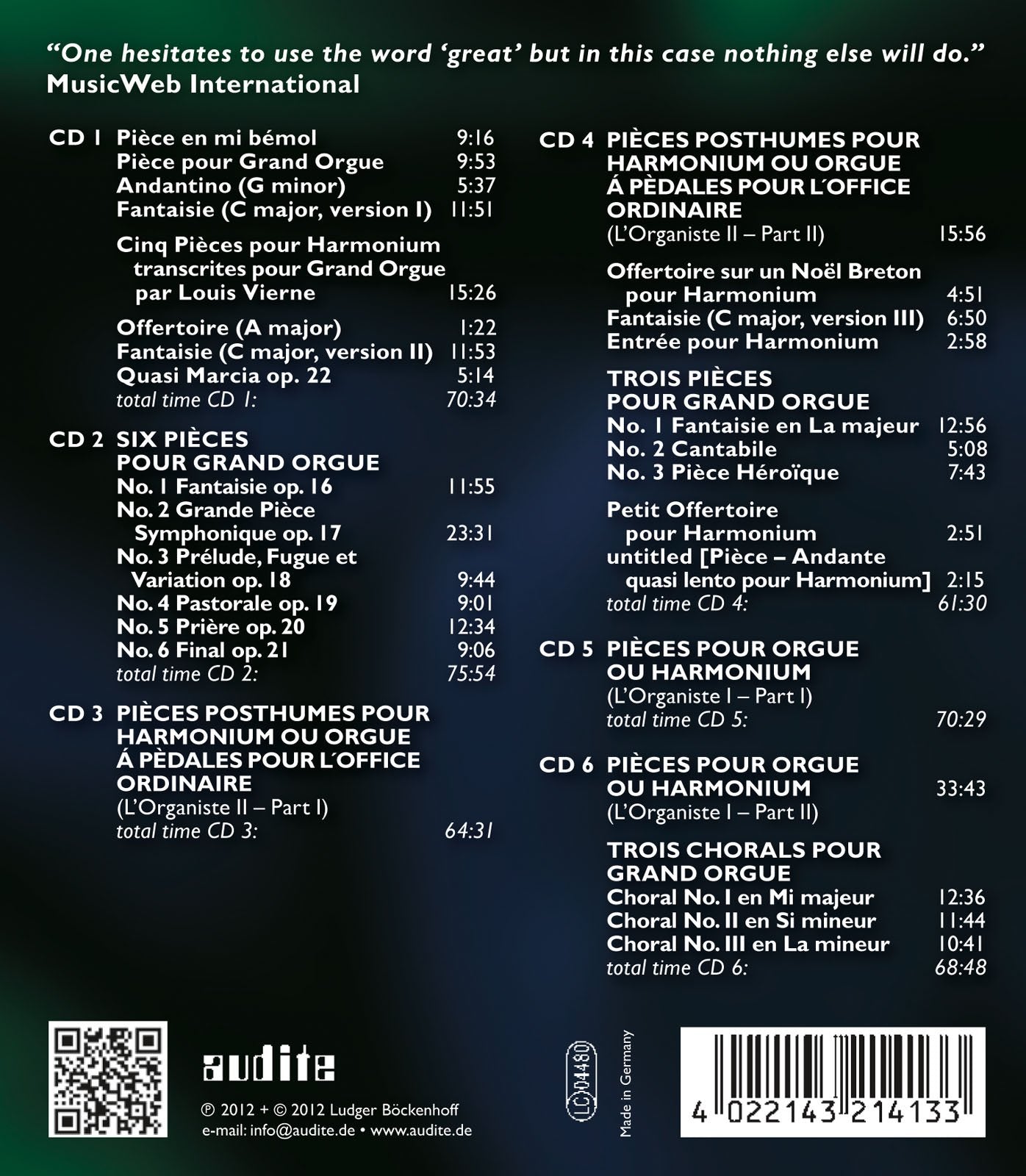 Franck: Complete Organ Works