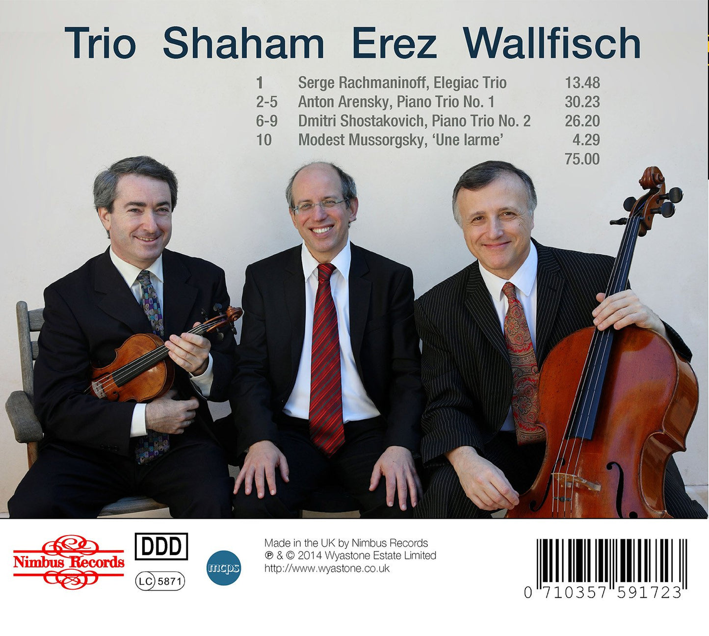 Rachmaninov: Trio élégiaque - Arensky: Piano Trio No. 1 - Sh