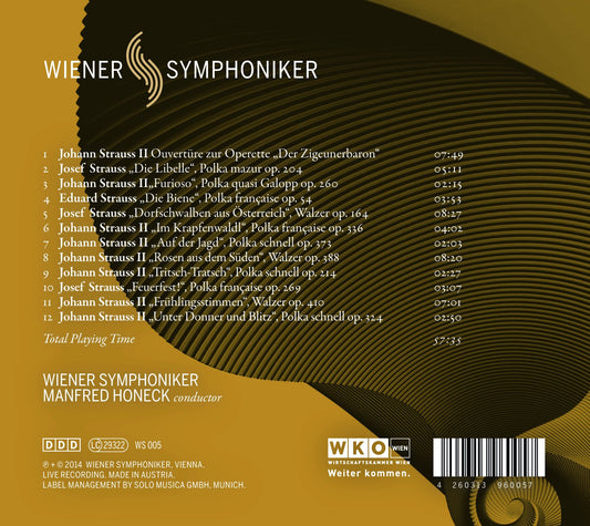 Johann Strauss / Manfred Honeck; Wiener Symphoniker