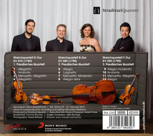 Mozart: Preussische Quartette