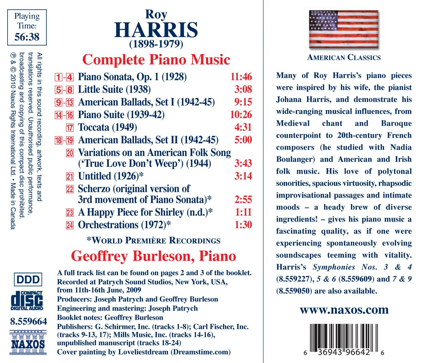 Harris: Complete Piano Music
