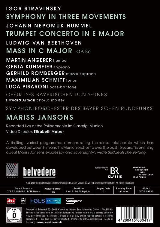 Beethoven: Mass in C Major - Stravinsky: Symphony in 3 Movem