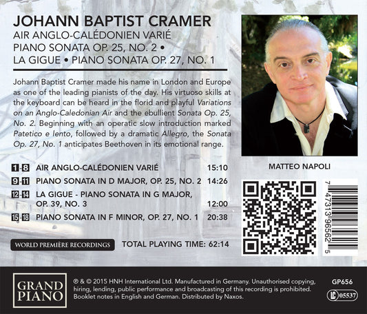 Cramer: Air anglo-calédonien varié & Piano Sonatas
