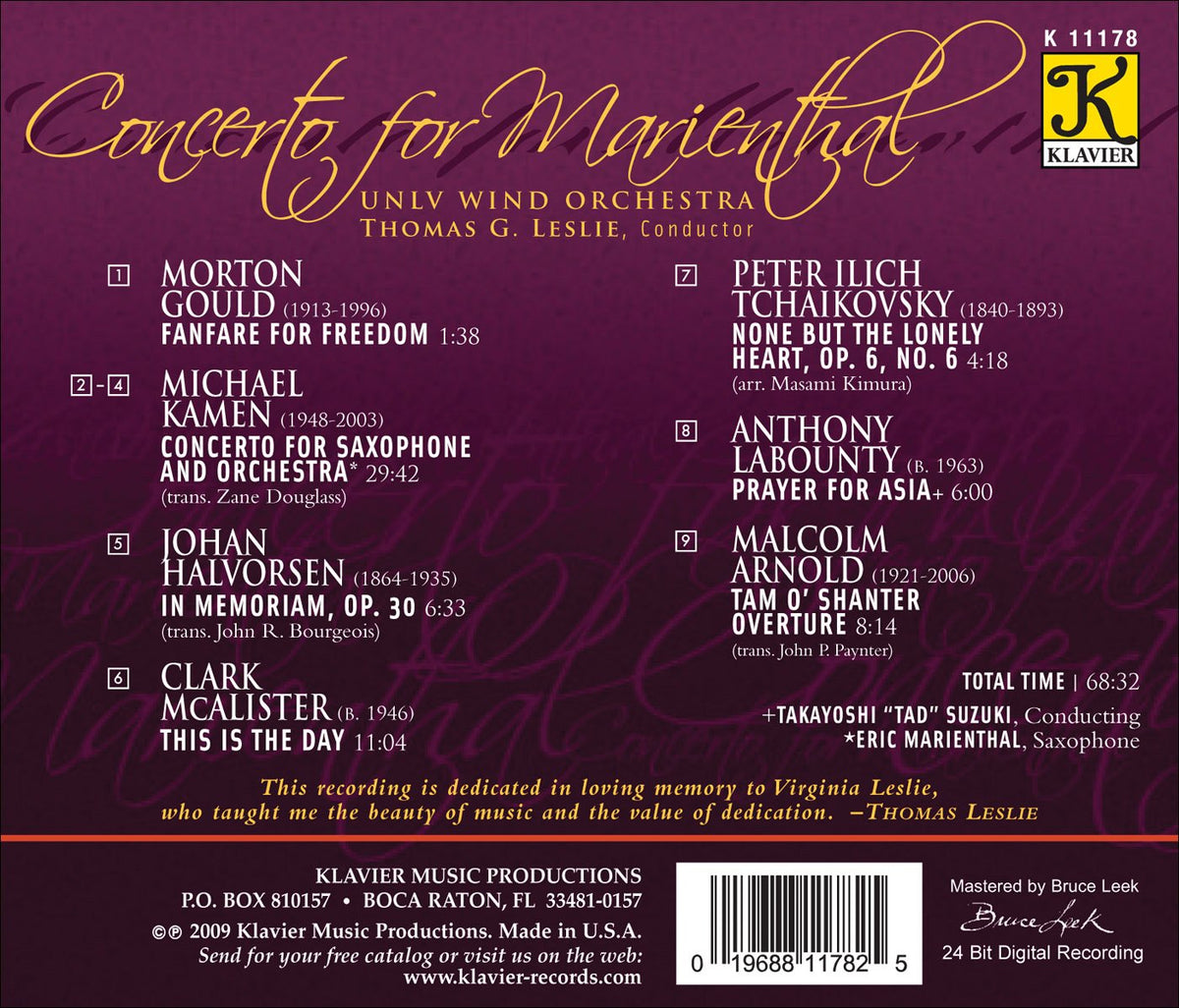 Concerto for Marienthal
