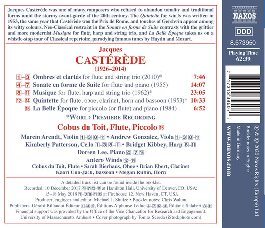 Castérède: Complete Works for Flute, Vol. 2