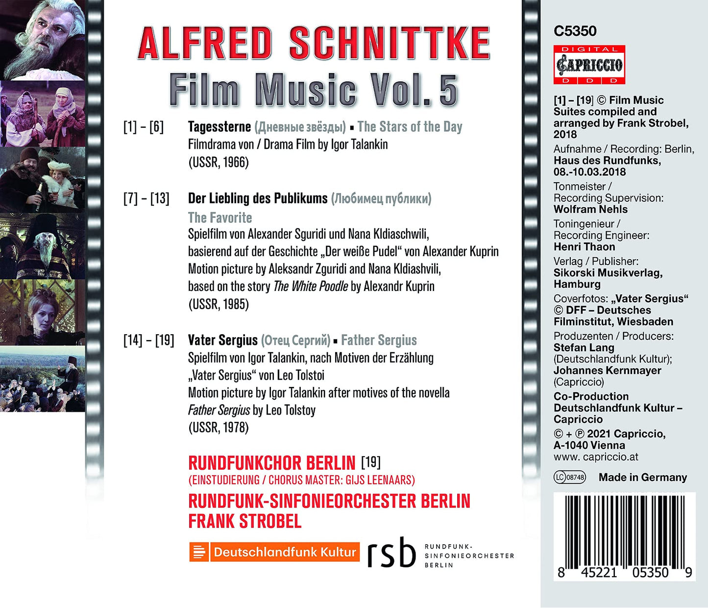 V5: Film Music Rundfunkchor Berlin, Rundfunk-Sinfonieorchester Berlin, Strobel
