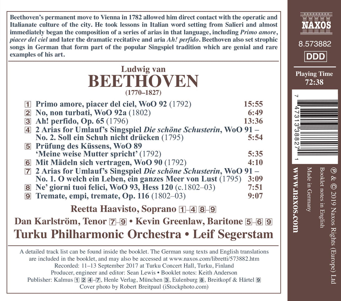 Beethoven: Works for Voice and Orchestra