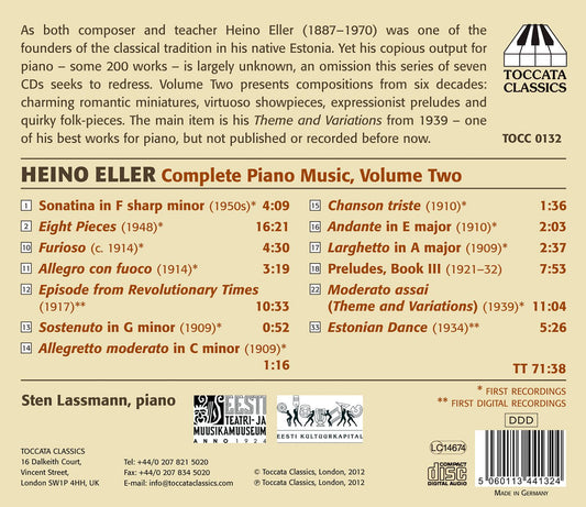 Eller: Complete Piano Music, Vol. 2