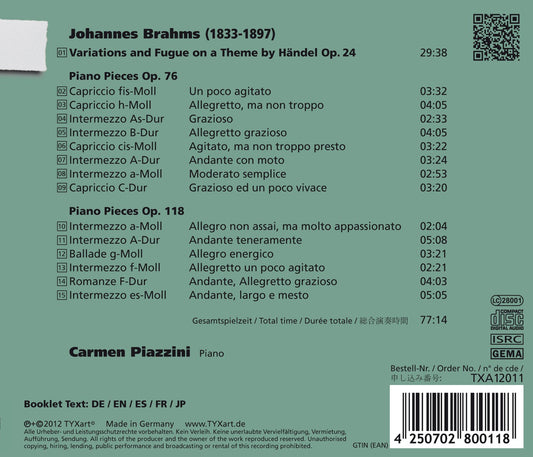 Brahms: Piano Works
