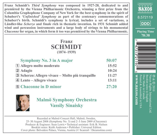 Schmidt: Symphony No. 3 - Chaconne