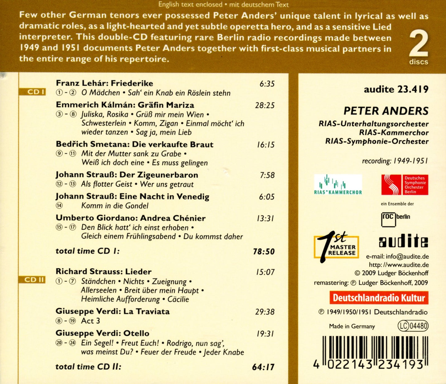 PETER ANDERS: RECITAL