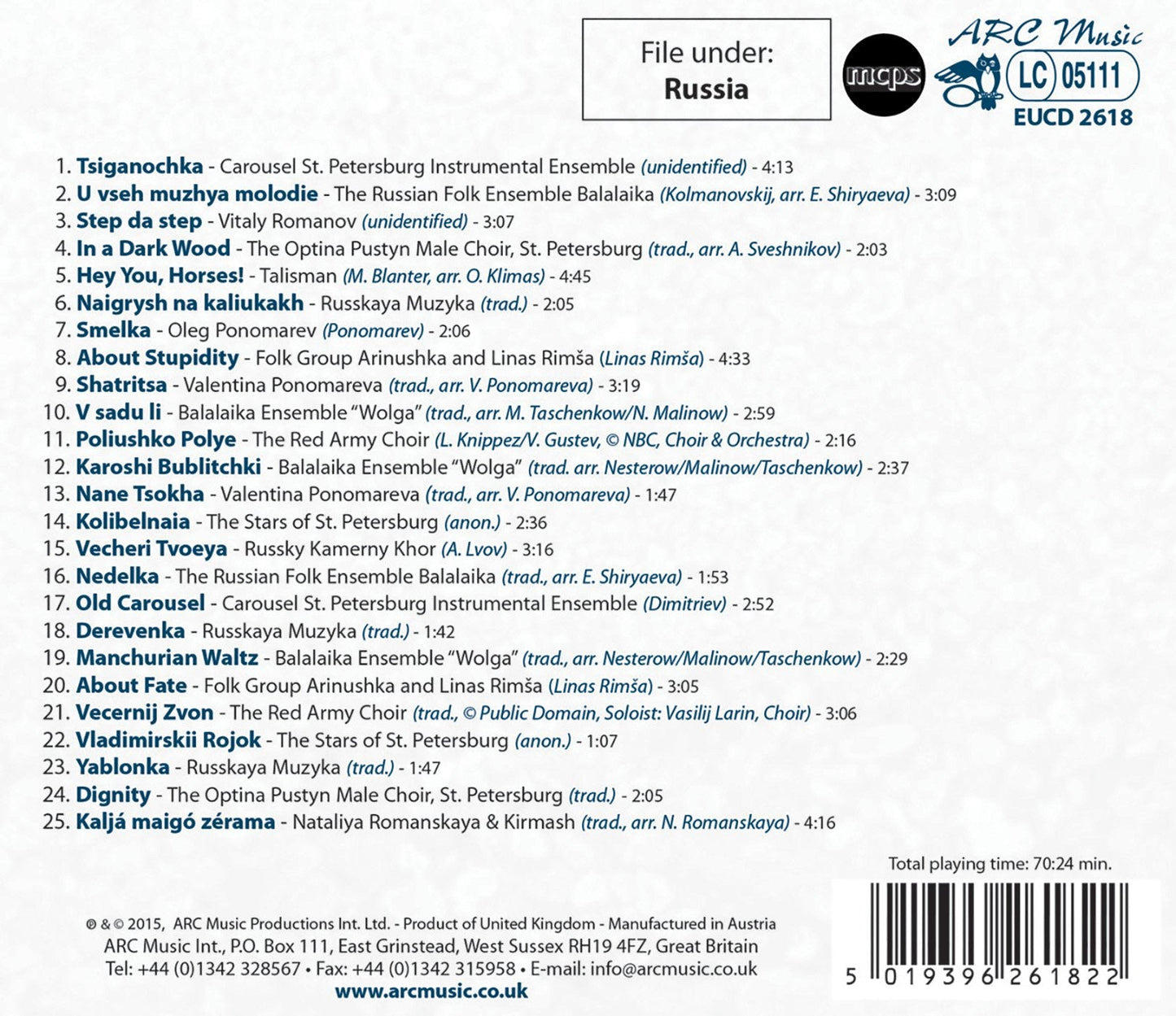 Discover Music From Russia With Arc Music