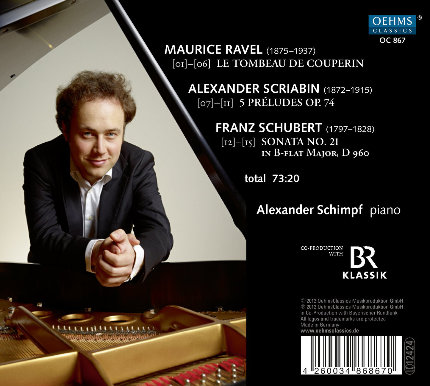 Ravel: Le tombeau de Couperin - Scriabin: 5 Preludes - Schub
