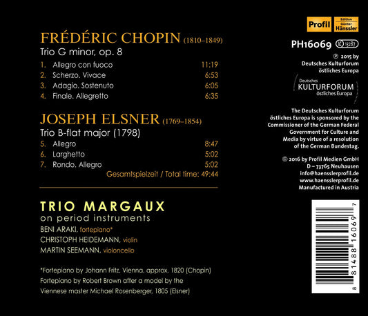 Chopin & Elsner: Fortepiano Trios